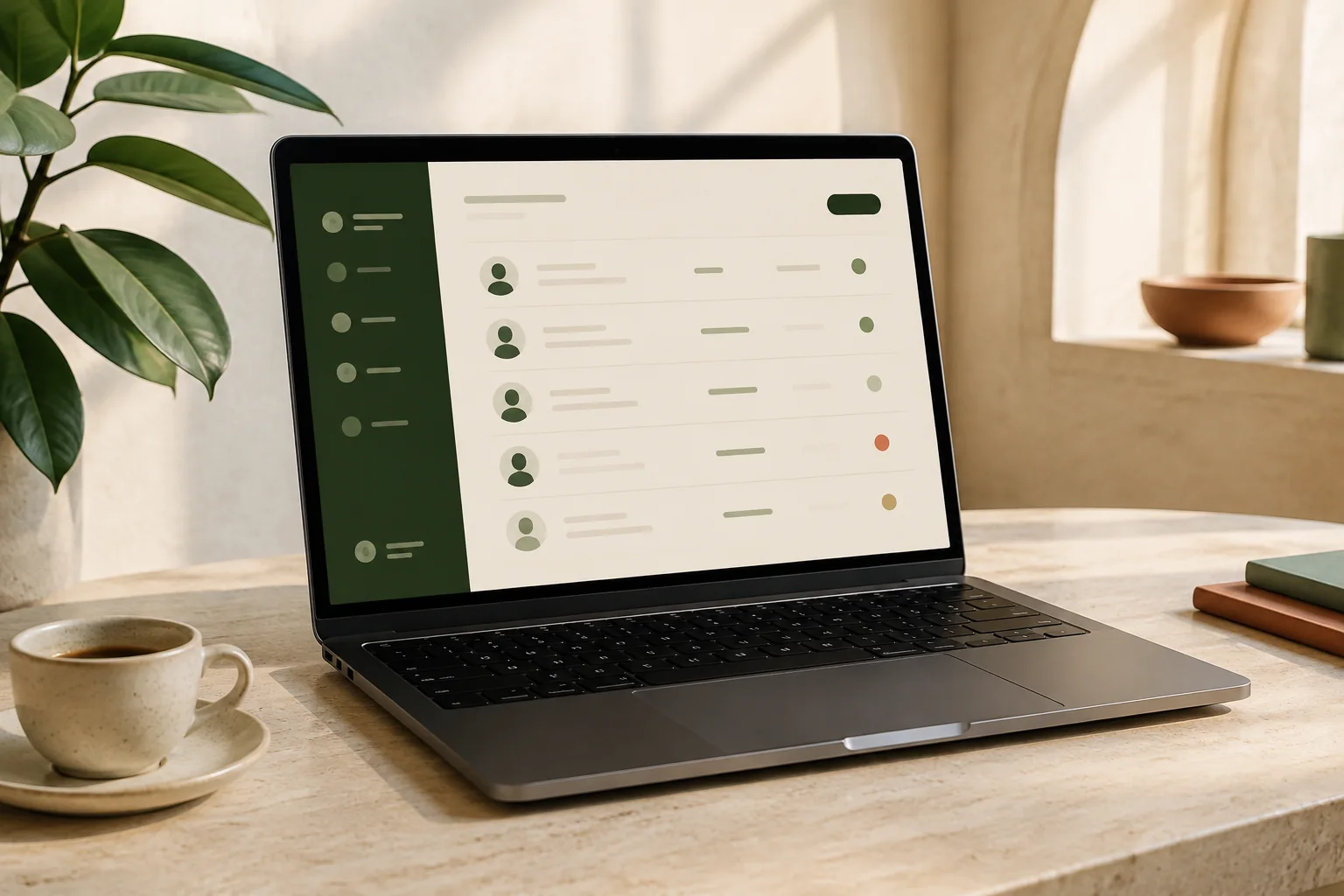 Pannello rivenditore IPTV: illustrazione di un’interfaccia gestionale su laptop per i partner di IPTV Italia